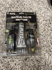 FLITZ GUN and Knife Cleaning Care Includes Wax, Polish, Cleaner, Cloth 4 PC. KIT