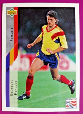 Popescu, ROMANIA-N.202-WORLD Cup USA 94 Collectible Card Der Upper D.E.C.K .
