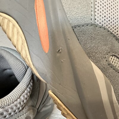 adidas YEEZY BOOST 700 Inertia Gray With Orange Accents. 9.5  display picture 2