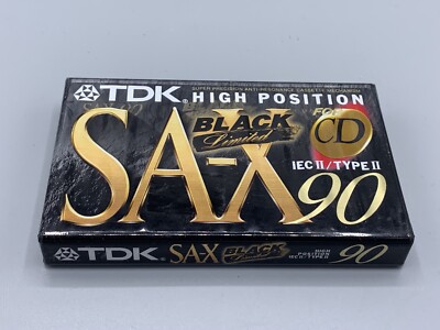 TDK SA-X 90 Black Limited Kassette Leerkassette Audiokassette Cassette - NEU