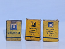 Lot of 3: Square D 1-AR 2.04 Overload Relay Thermal Units, Made in USA