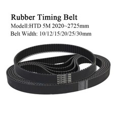 Timing Belt Width 10 30mm Arc Tooth Rubber Transmission Belt HTD 5M 2020 2725mm