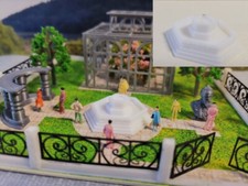 Springbrunnen Spur Z | Fontäne   | Fertigmodell | 1:220 Weiß