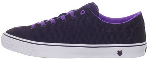 K-SWISS 72925-509 CLEAN LAGUNA LOW Wmn's (M) Purple/White Textile Casual Shoes - Picture 5 of 7