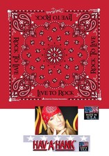 USA MADE Hav-A-Hank BRET MICHAELS of Poison Live To Rock Bandana Paisley Scarf