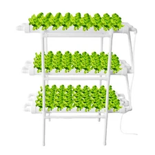 Hydroponics Growing System Kits,108 Sites/PVC Pipes Soilless Cultivation Garden