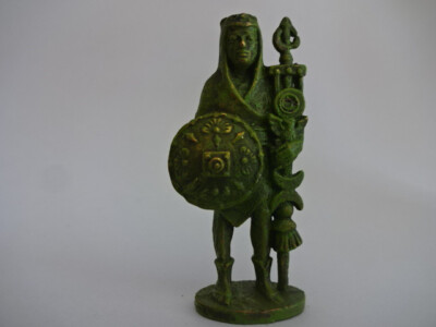 50 mm '' Metallfigur EU / Römer / Vexilarius / Grünspan / 2-3 Kennung