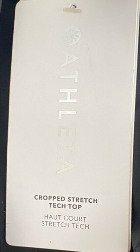 Athleta Cropped Stretch Tech Top Long Sleeve Button Up Lightweight Black Plus 3X - Picture 6 of 8