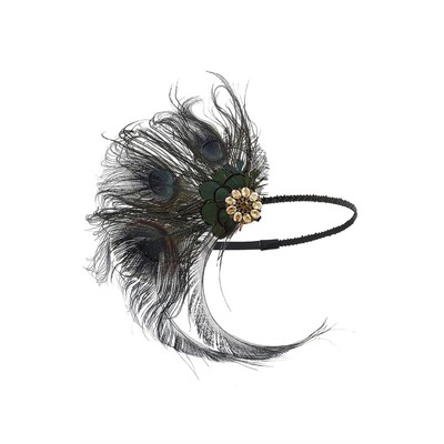 Federhaarband Mit Blumen Im 1920er-Jahre-Stil – Für Vintage-Partys, Hochzeiten & Karneval