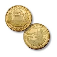 CALIFORNIA GOLD DISCOVERY SUTTERS MILL CHALLENGE COIN