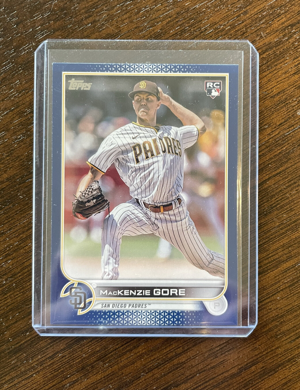 2022 Topps Update MacKenzie Gore Retail Royal Blue Parallel Rookie RC #US81