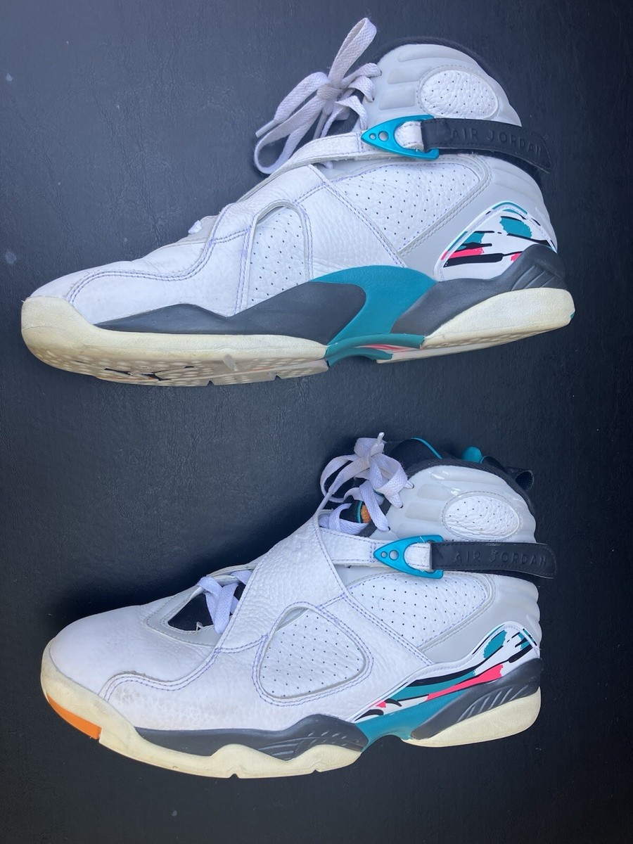 Nike Air Jordan 8 Retro South Beach 305381-113 Mens Size 10 Shoes