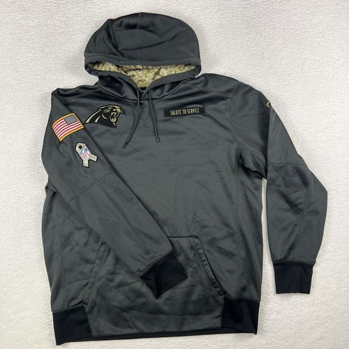 Felpa Nike con cappuccio uomo XL Salute To Service NFL Panthers Therma-Fit mimetica militare - Foto 2 di 15