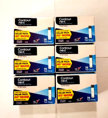 New Retail Contour Next Glucose Diabetic Test Strips 420 Ct exp 07/31/2027