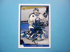 1993 1993/94 UPPER DECK NHL HOCKEY CARD #163 GRANT FUHR NM AUTO AUTOGRAPH UD