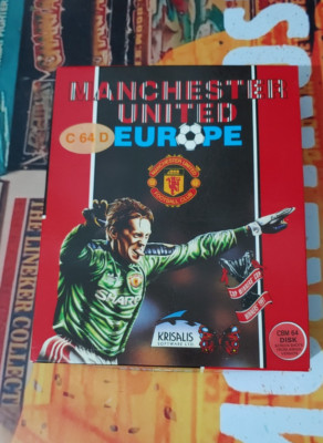 Manchester United Europe (Krisalis 1992) Commodore 64 (Disk, Box, Manual) 8-bit