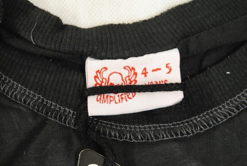 RAMONES DISTRESSED LOGO SEAL KIDS AMPLIFIED T SHIRT NEW OFFICIAL RARE BAGGED - Picture 5 of 8