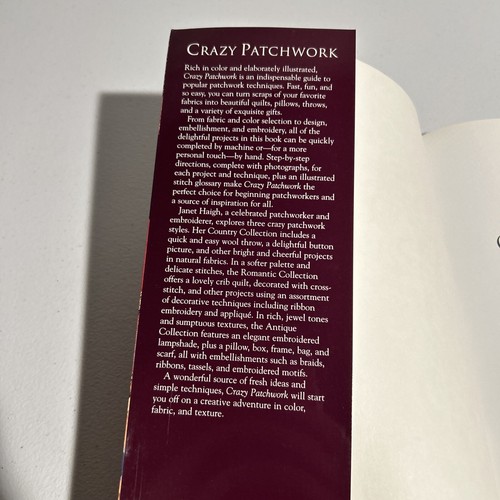 Crazy Patchwork by Janet Haigh Craft Book - Picture 4 of 10