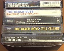 BEACH BOYS - 5 CASSETTE TAPE LOT - CALI GIRLS/ /MADE USA/SURFER GIRL/ 2 MORE