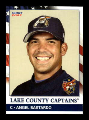 2003 Choice Lake County Captains #13 Angel Bastardo NM Near Mint BXCP05