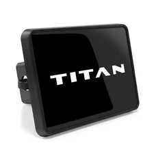 for Nissan Titan UV Graphic Black ABS Plastic 2 inch Trailer Hitch Cover