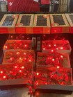 LOT of 6 Boxes-Santa's World Kurt Adler Genuine Italian String Poinsettia Lights — photo 1