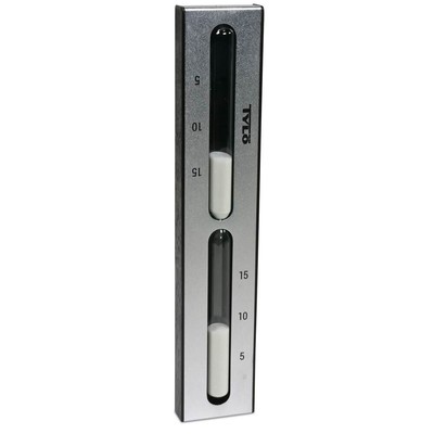 Tylö Sanduhr Brilliant Silver Grey Saunazubehör Sauna Zeitmessung Uhr Zeitmesser