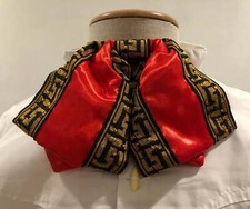 Mexican Charro Mo o Doble Red Rojo Gold Black Grecas Azteca Mariachi Bow Tie