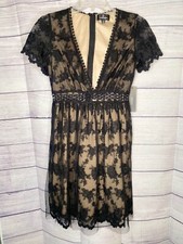 NWT Lulu's black lace lined dress size XS