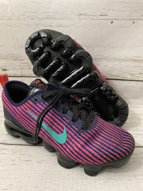 Nike Air Vapormax Flyknit 3 GS Blackened Blue Kinetic Green Bq5238 402 Size 6y for sale online 