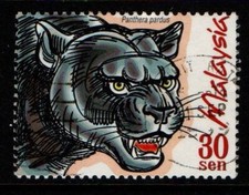 Malaysia 2000 30s Protected Mammals Otter Civet SG924 Used