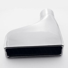 2.5 Inlet Exhaust Tip Square Out Offset Rolled 10 Length Polished Ss304