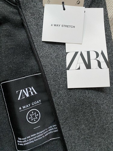 ❤️🔥ZARA Man MENS Size M COAT COMFORT KNIT Grey Brand NEW ⭐️⭐️⭐️ - Picture 7 of 19