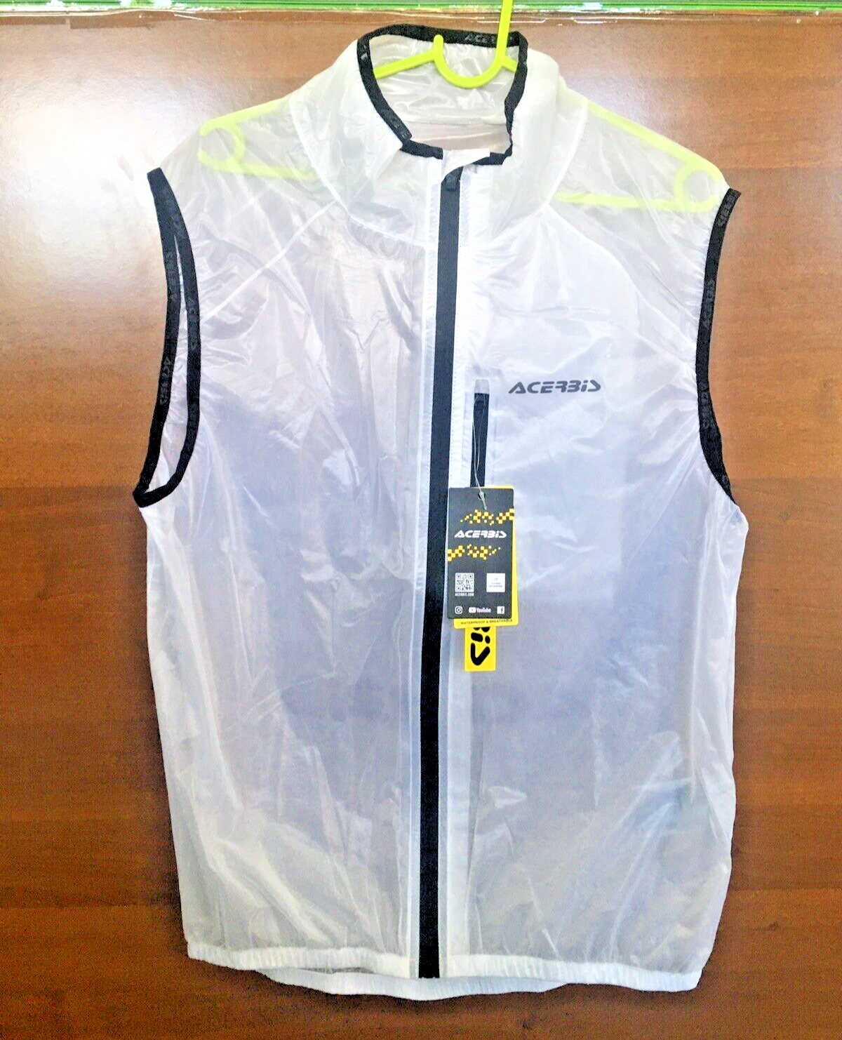 GILET ANTIPIOGGIA IMPERMEABILE ACERBIS RAIN DEK PACK Taglia M