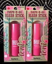 2pk IONI MYSTIC JOURNEY SWIPE N GO RASPBERRY 2 IN 1 CHEEK BLUSH STICK & LIPSTICK