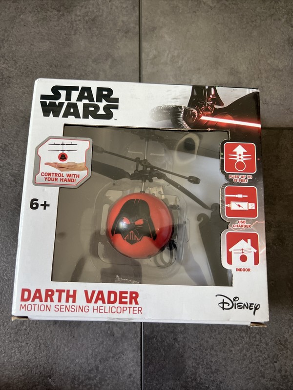 Star Wars Darth Vader UFO Helicopter Hand Sensored  New Toy
