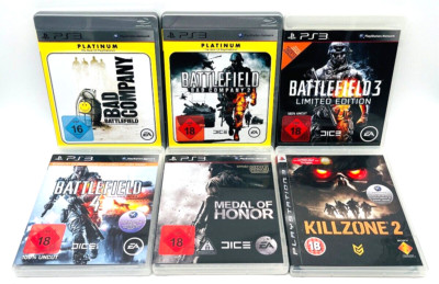 Bundle Battlefield Bad Company 2 3 4 Medal of Honor Killzone 2 PlayStation 3 PS3