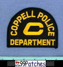 COPPELL TEXAS Police Shoulder Patch BIG GOLD 'C' 4C