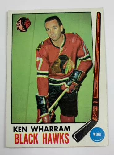 1969-70 Topps Hockey #75 Ken Wharram (Black Hawks) 124E