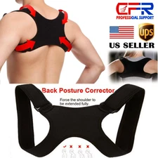 Posture Corrector Women Men Shoulder Brace Back Support Strap Belt Adjustable US