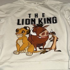 The Lion King Sweatshirt Long sleeve Disney Simba Timon Pumba Large