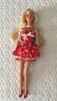 barbie with red heart dress