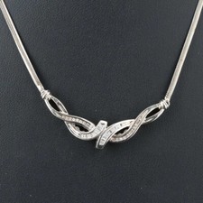 Baguette Diamond Necklace 17  