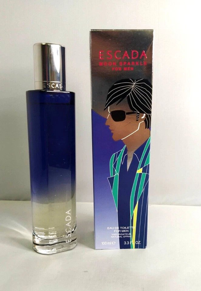 罕见开箱 Escada 月亮男士淡香水 3.4 盎司 100 毫升 — 第 2/2 张图片