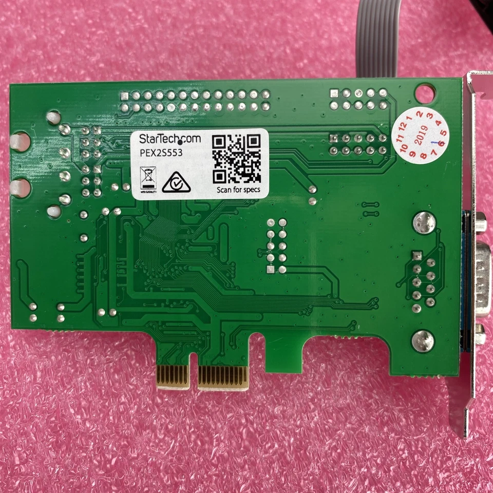 StarTech 2 puertos PCIe RS-232 tarjeta serie bajo perfil PEX2S553 lote de 5 Foto 3 de 4