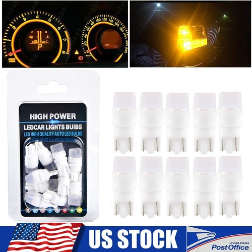 10X Amarillo Ámbar 175 2825 Bombillas Super Brillantes 168 194 T10 LED Estacionamiento 3000K - Imagen 1 de 10
