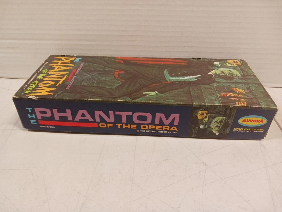RARE Aurora #428 Phantom of the Opera Factory Model & Stock Box (SEALED) - Image 2 of 4