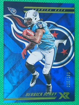2018 Panini XR BLUE /199 Derrick Henry NICE Titans / Baltimore Ravens / Alabama