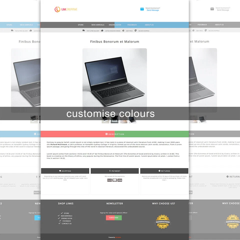 eBay Template 2022 Generator Listing Auction Responsive mobile HTML 1yr access - Image 3 of 4