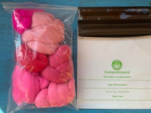 Heidifeathers® Merino Wool Tops / Roving - 'Plush Pinks' - Felting Wool - Picture 13 of 13